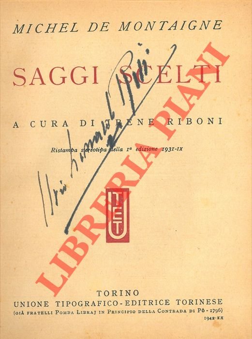 Saggi scelti.