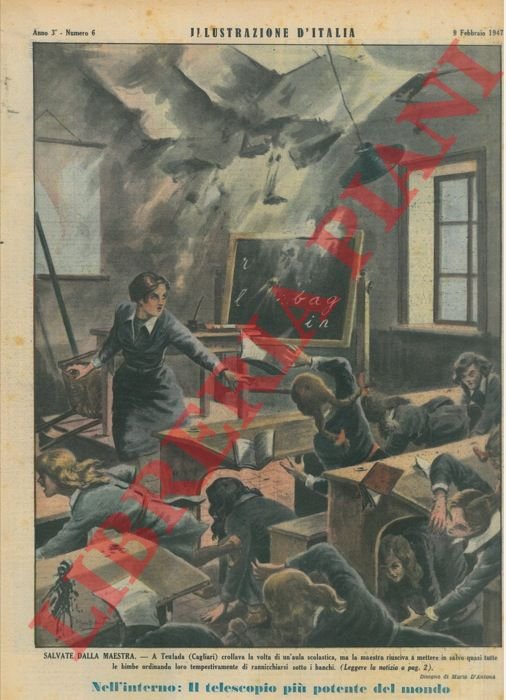 Salvate dalla maestra. A Teulada (Cagliari) crollava la volta di …