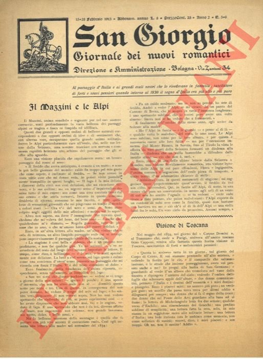 San Giorgio. Giornale dei nuovi romantici.