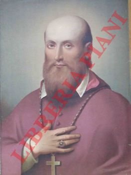 Santo con tonaca viola.