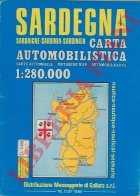 Sardegna. Carta automobilistica. 1:280.000.