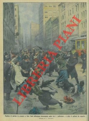 Sartine in sciopero a New York attaccano i policemen con …