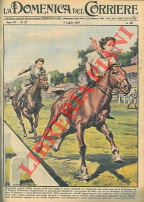 Scherzosa gara al galoppo tra la Regina Elisabetta d'Inghilterra, la …