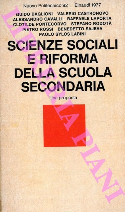 Scienze sociali e riforma della scuola secondaria.