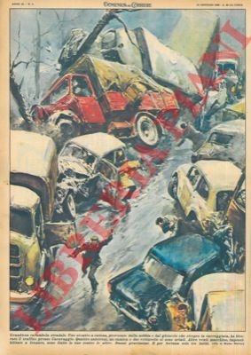 Scontro a catena, provocato dalla nebbia e dal ghiaccio che …