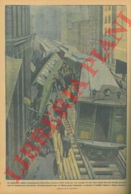 Scontro di due treni della ferrovia elevata a New York.
