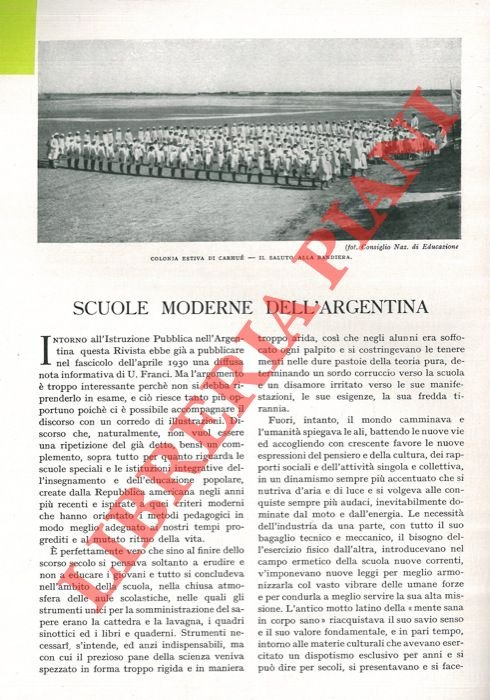 Scuole moderne dell'Argentina.