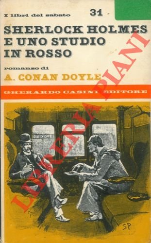 Sherlock Holmes e uno studio in rosso.
