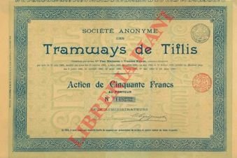 Soc. An. des Tramways de Tiflis.