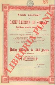 Soc. Cotonnière de Saint-Etienne du Rouvray.