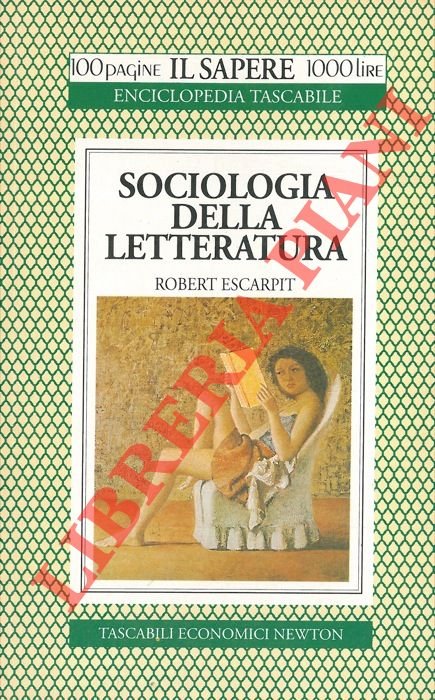 Sociologia della letteratura.