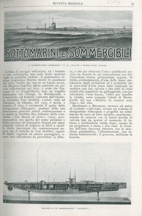 Sottomarini e sommergibili.