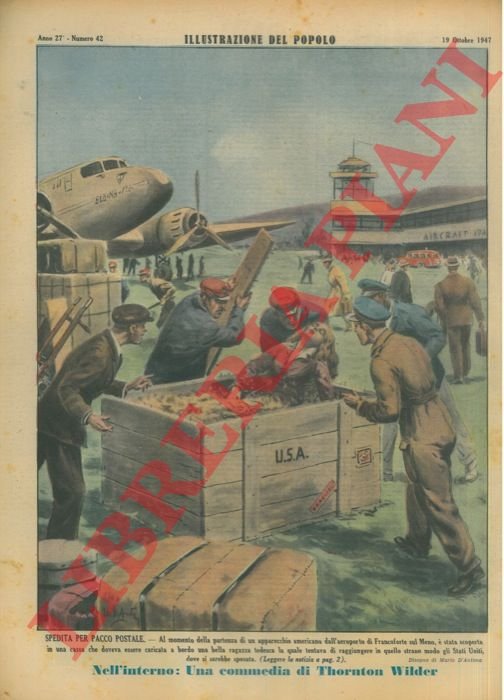 Spedita per pacco postale. Al momento della partenza di un …