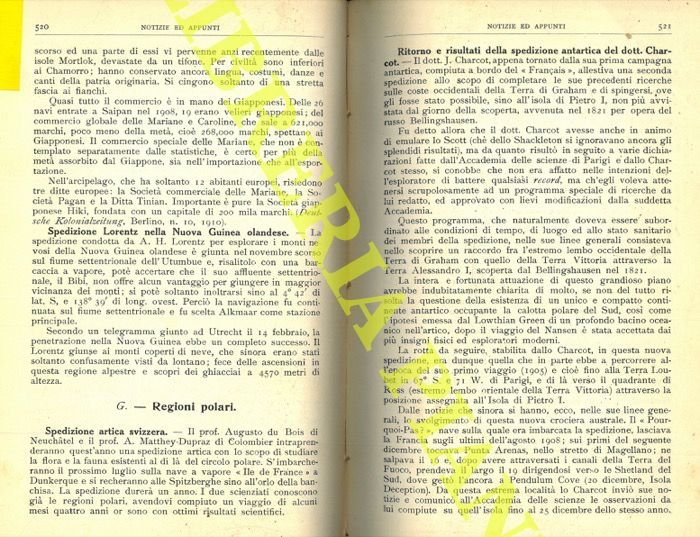 Spedizione artica svizzera. Ritorno e risultati della spedizione antartica del …