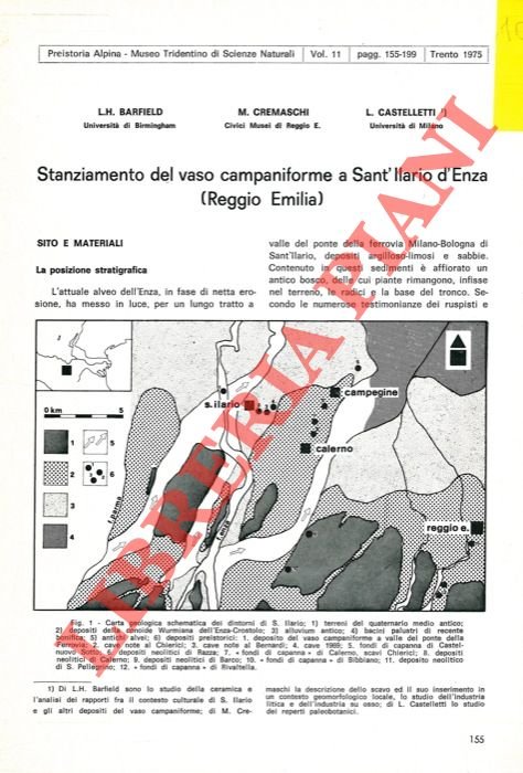 Stanziamento del vaso campaniforme a Sant'Ilario d'Enza (Reggio Emilia) .