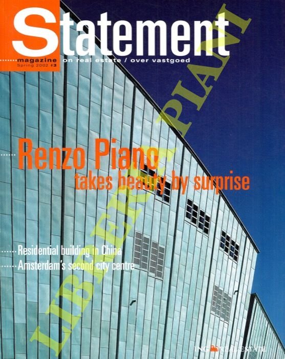 Statement magazine, 3 (Spring 2002): Renzo Piano takes beauty by … | Immagine Gallery 2