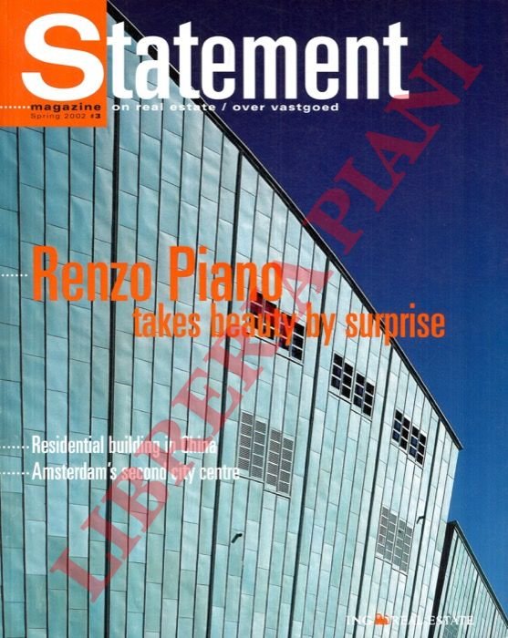 Statement magazine, 3 (Spring 2002): Renzo Piano takes beauty by … | Immagine Gallery 3