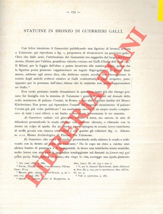 Statuine in bronzo di guerrieri galli.