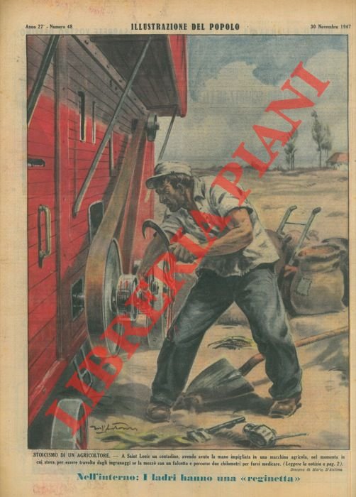 Stoicismo di un agricoltore. A Saint Louis un contadino, avendo …