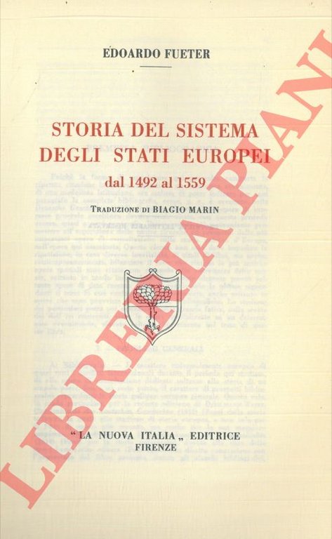 Storia del sistema degli stati europei dal 1492 al 1559.