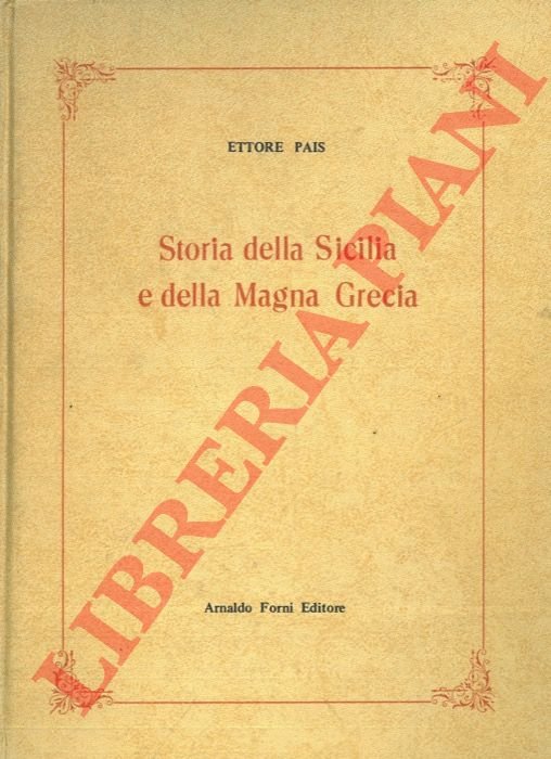 Storia della Sicilia e della Magna Grecia.