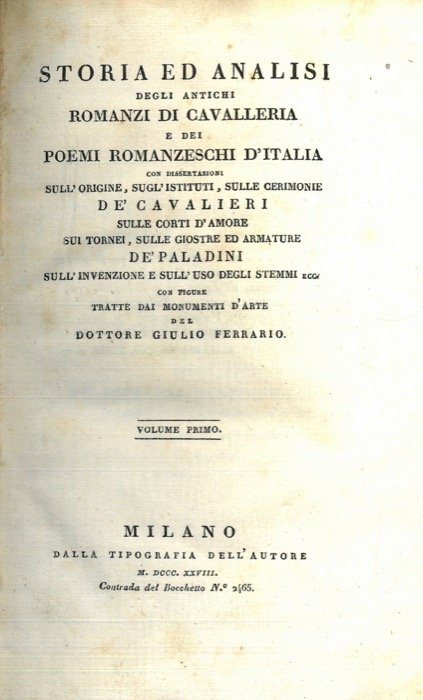 Storia ed analisi degli antichi romanzi di cavalleria e dei … | Immagine Gallery 2