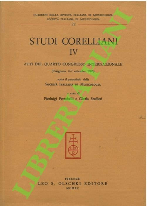 Studi corelliani IV. Atti del quarto congresso internazionale (Fusignano, 4-7 …