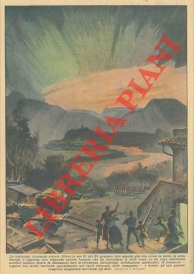 Stupenda aurora boreale apparsa verso le 21 del 25 gennaio …