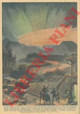 Stupenda aurora boreale apparsa verso le 21 del 25 gennaio …