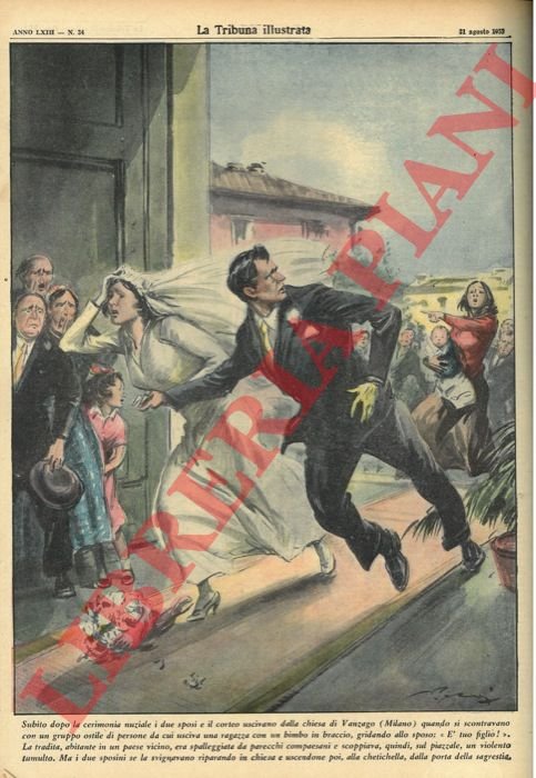 Subito dopo la cerimonia nuziale i due sposi e il … | Immagine Gallery 3