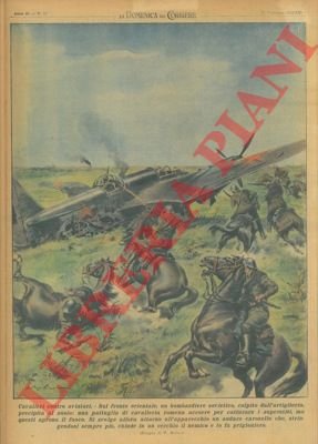 Sul fronte orientale, un bombardiere sovietico, colpito dall'artiglieria, precipita al …