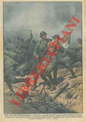 Sull'Asolone, portabandiera colpito al petto, muore baciando il tricolore.