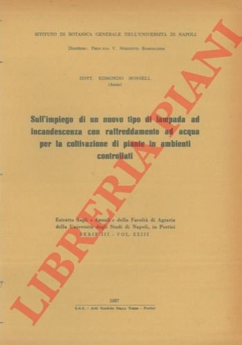 Sull' impiego di un nuovo tipo di lampada ad incandescenza …