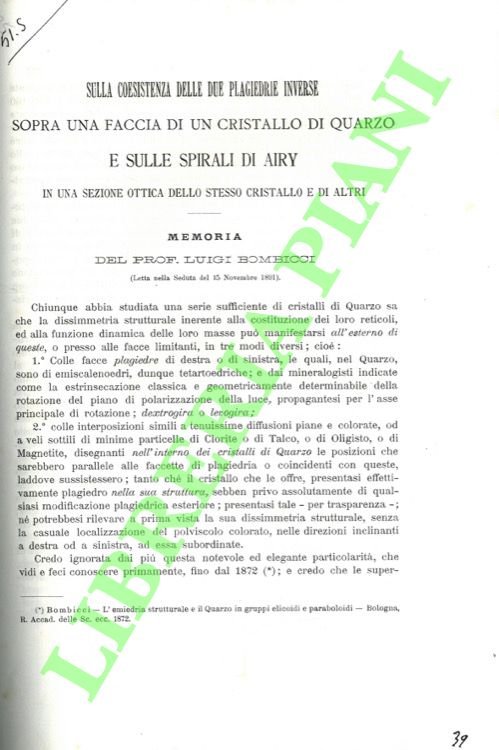 Sulla coesistenza delle due plagiedrie inverse sopra una faccia di …