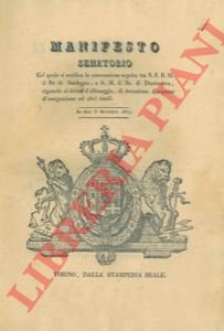 Sulla convenzione seguita tra il Re di Sardegna e il …