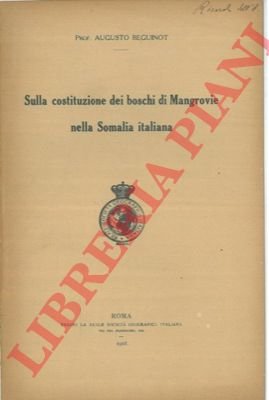 Sulla costituzione dei boschi di Mangrovie nella Somalia italiana.