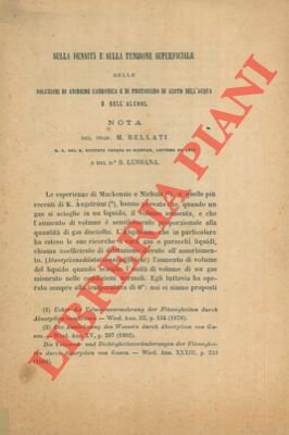 Sulla densità e sulla tensione superficiale delle soluzioni di anidride …