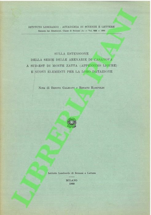 Sulla estensione della serie delle arenarie di Casanova a Sud-Est …