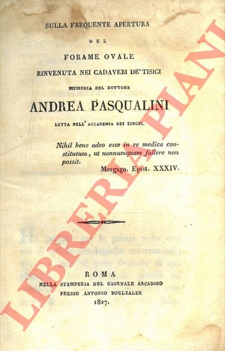 Sulla frequente apertura del forame ovale rinvenuta nei cadaveri de' …