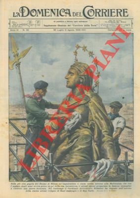 Sulla più alta guglia del Duomo di Milano un'impalcatura é …