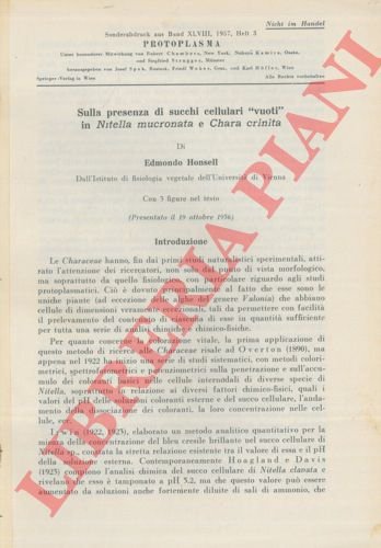 Sulla presenza di succhi cellulari vuoti in Nitella mucronata e …