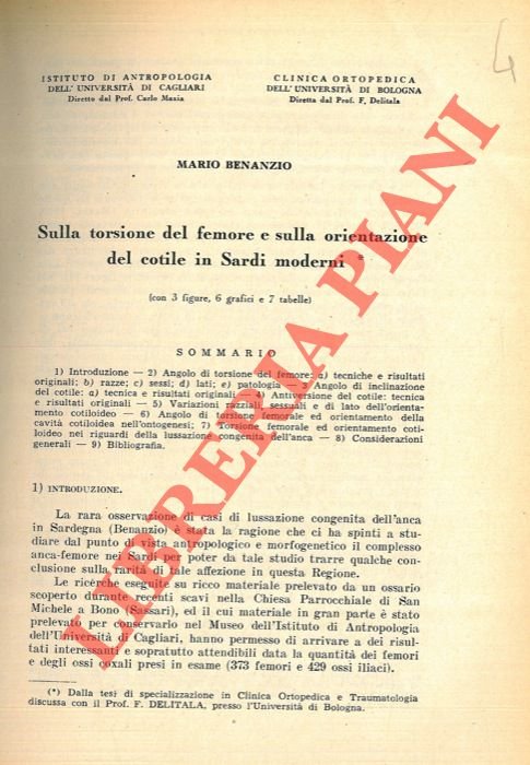 Sulla torsione del femore e sulla orientazione del cotile in …