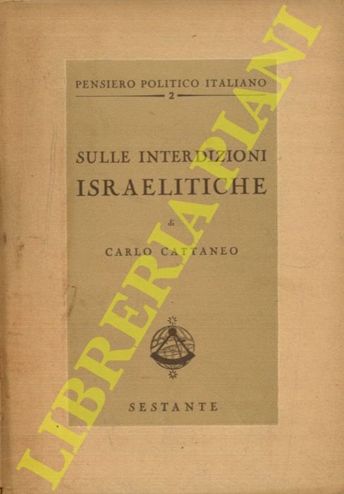Sulle interdizioni israelitiche. A cura di G. A. Belloni. | Immagine Gallery 2