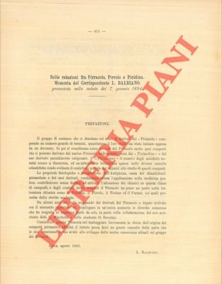 Sulle relazioni fra Pirazzolo, Pirrolo e Piridina.