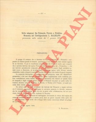 Sulle relazioni fra Pirazzolo, Pirrolo e Piridina.