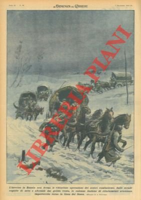 Sulle strade coperte di neve e sferzate dal vento della …