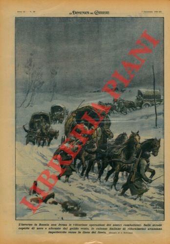 Sulle strade coperte di neve e sferzate dal vento della …