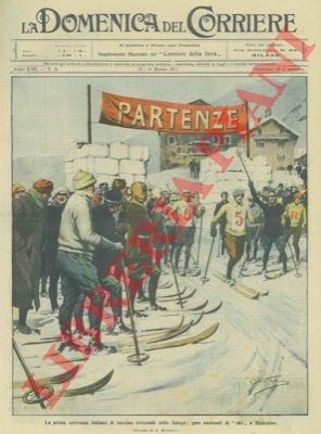 Sullo Spluga: gare nazionali di 'ski' a Madesimo.