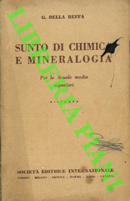 Sunto di chimica e mineralogia.