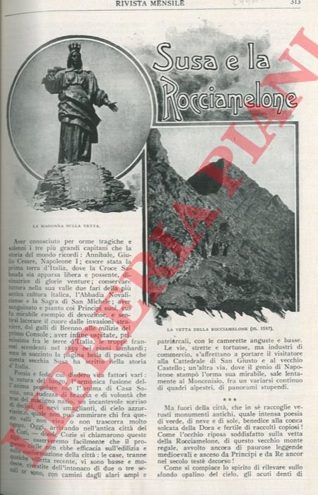 Susa e la Rocciamelone.